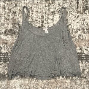 Nordstrom BP cropped grey tank